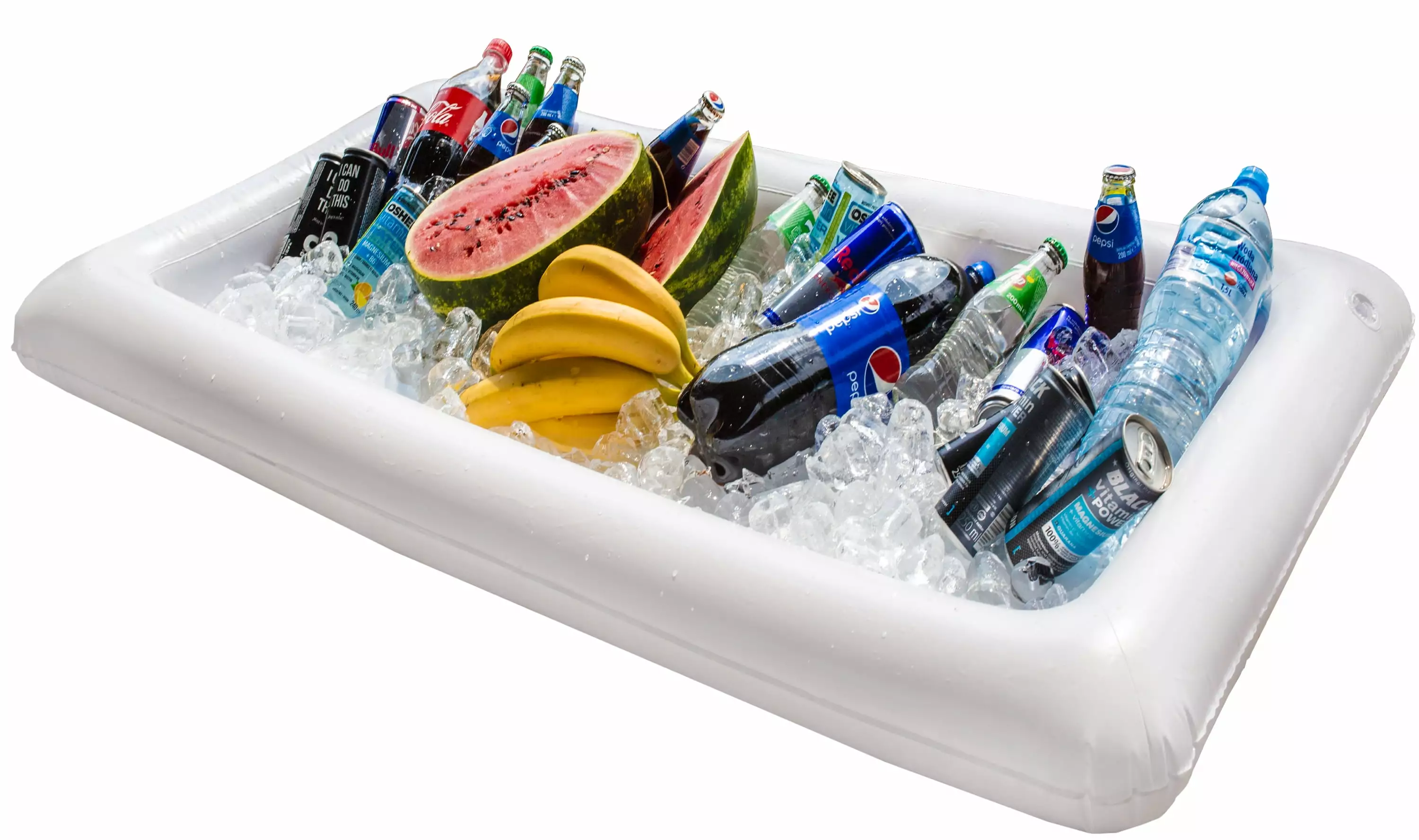 Inflatable Serving Bar Buffet Salad Food Drink Tray Party Cooler Drain Plug Picnic Camping