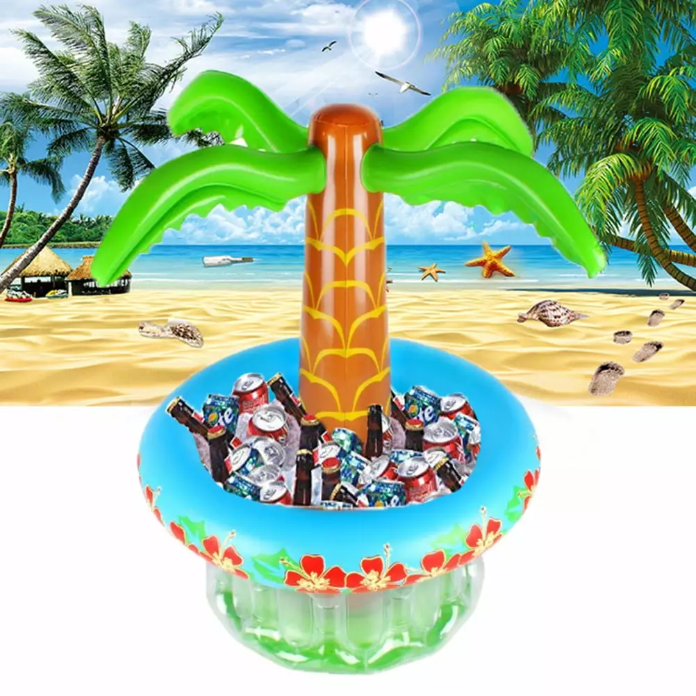 Inflatable Beer Cooler Inflatable Palm Tree Beach Pool Parties Luau Party Supplies Summer Party Decorations