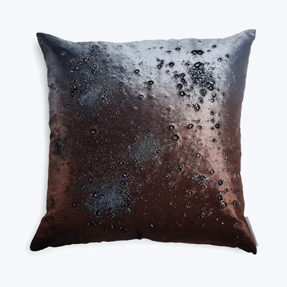 Calcite Crystal Pillow Indigo