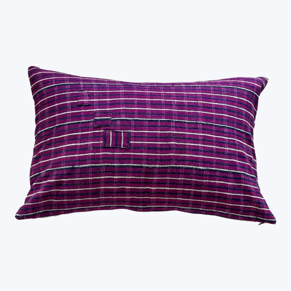 Vintage Yoruba Woven Lumbar Pillow