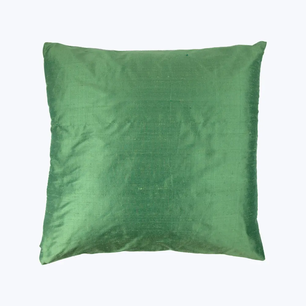Washable Dupioni Evergreen Pillow