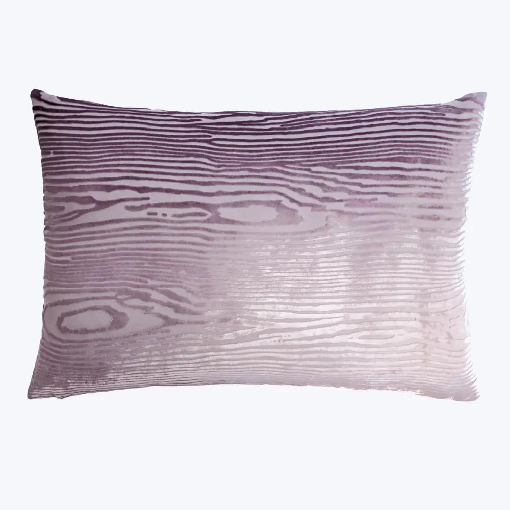 Woodgrain Plush Pillow, Thistle