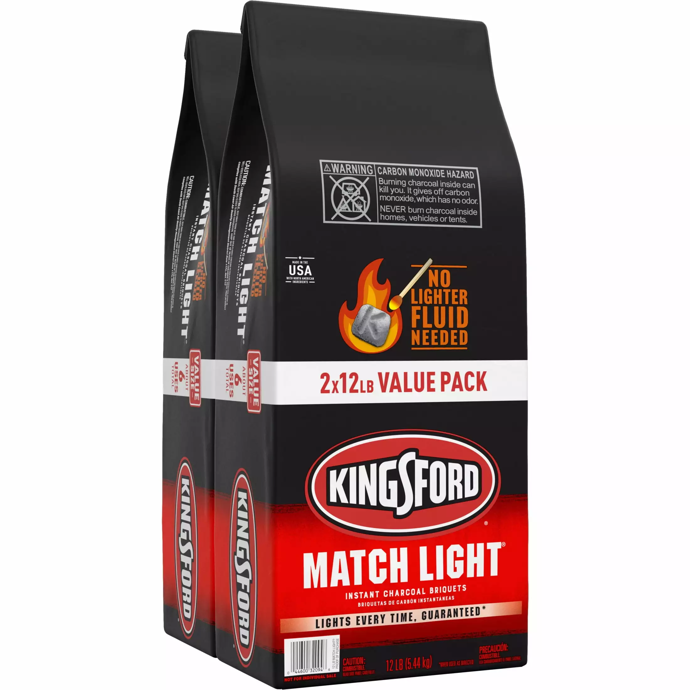 Kingsford Match Light Instant Charcoal Briquettes 12 lbs 2 Pack