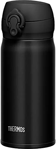 Thermos Vacuum Insulated Water Bottle 350ml Deep Black JNL-355 DPBK Hot and Cold Drinks
