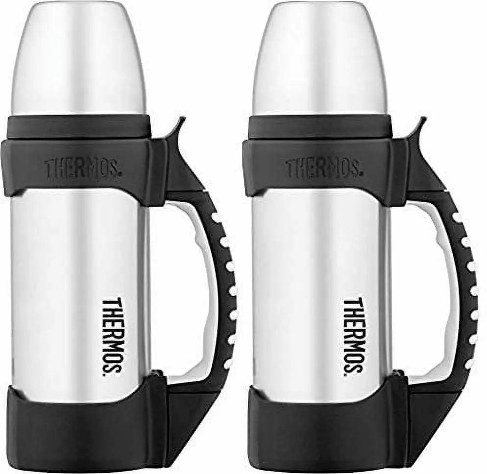 Thermos Rock Work Series 1.1 Quart Stainless Steel Beverage Bottle Pack 2