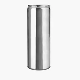 All Fuel Double Wall Insulated Chimney Pipe Locking Band, Stainless Steel, 6 x 24-. Sure-Temp