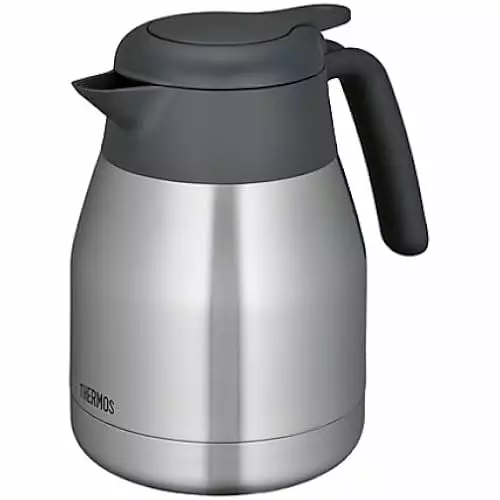 Thermos Stainless Pot 1.0L Stainless Black THS-1000 SBK Insulated Cookware
