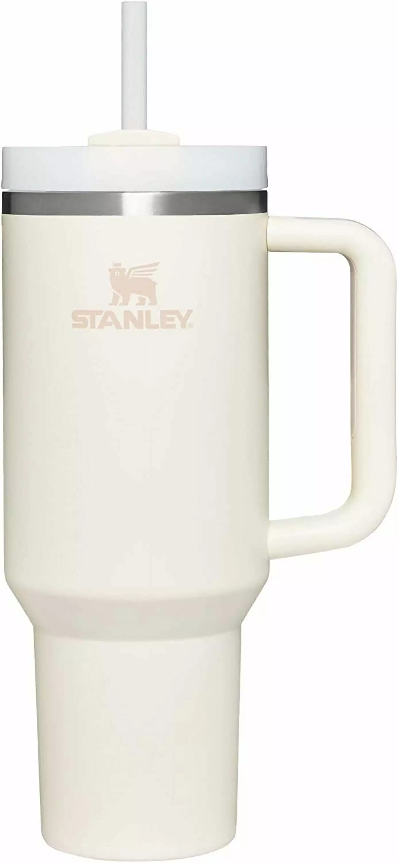 Stanley Quencher H2.0 FlowState Stainless Steel Vacuum Insulated Tumbler Lid and Straw Water Iced Tea or Coffee 40 oz Cream