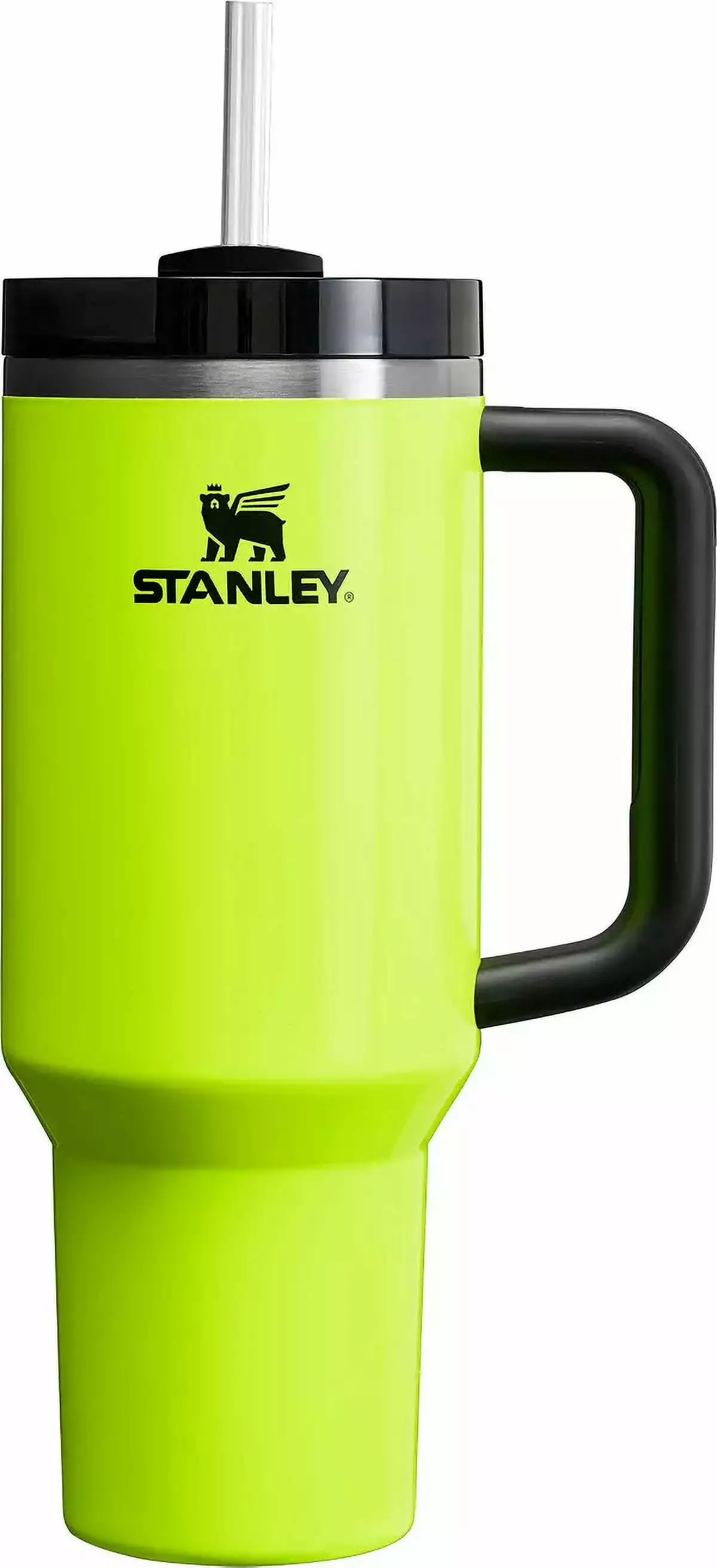 Stanley 40 oz Quencher H2.0 FlowState Tumbler Spring Fling Collection Neon Yellow