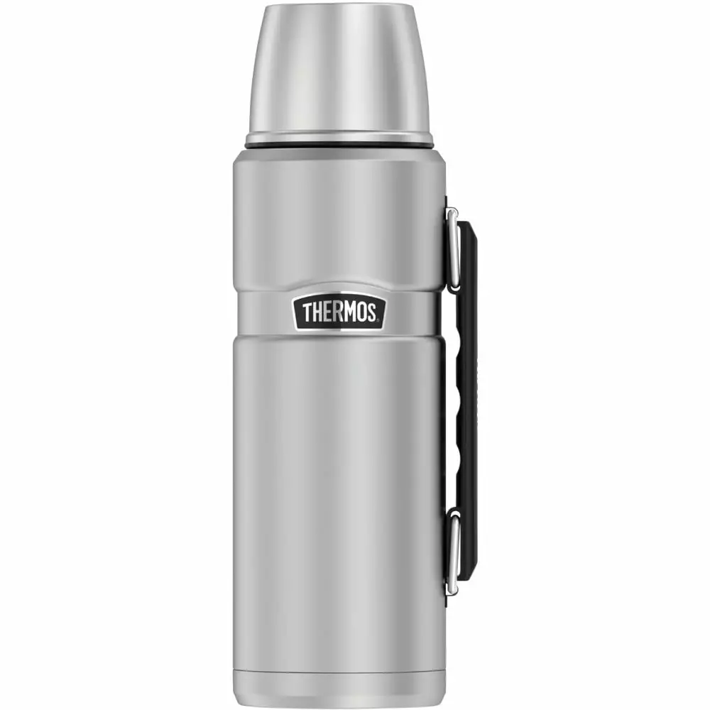1 Pack Thermos Stainless King 40 oz Stainless Steel Beverage Bottle Handle Leak Proof Vacuum Insulated