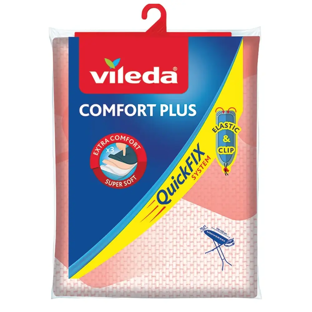 Vileda 163255 Vileda Comfort Plus Ironing Board Cover General Up To 130 cm x 45 cm