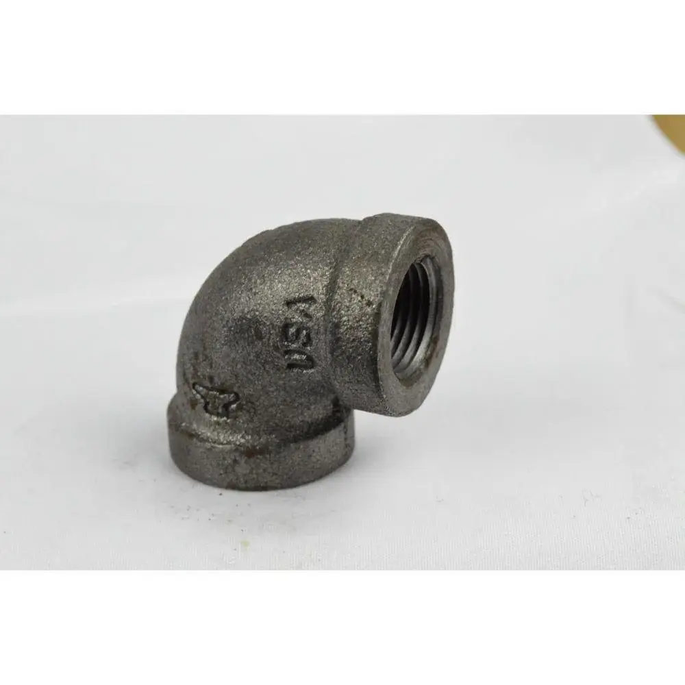 2" DOMESTIC EBONY MALLEABLE IRON 90 ELBOW-USA