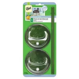 Sip N Straw Lids Wide Mouth Mason Jars 4-Pack Ball