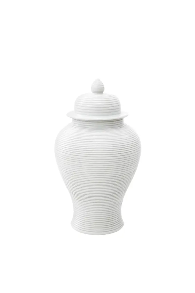 White Porcelain Jar Small Eichholtz Celestine Decorative Storage