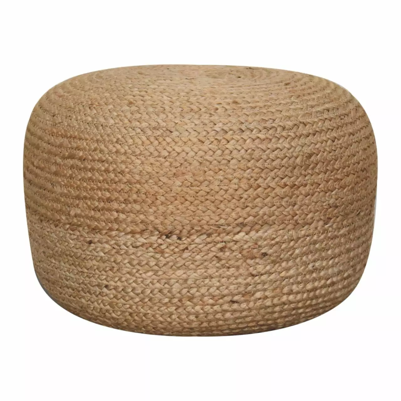 Natural Jute Pouffe Handwoven Home Decor Artisan Furniture