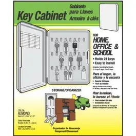 Key Cabinet Holds 24 Keys Plastic Home or Office Hy-Ko