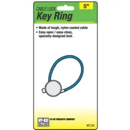 Cable Lock Key Ring - Secure and Durable Key Holder Hy-Ko