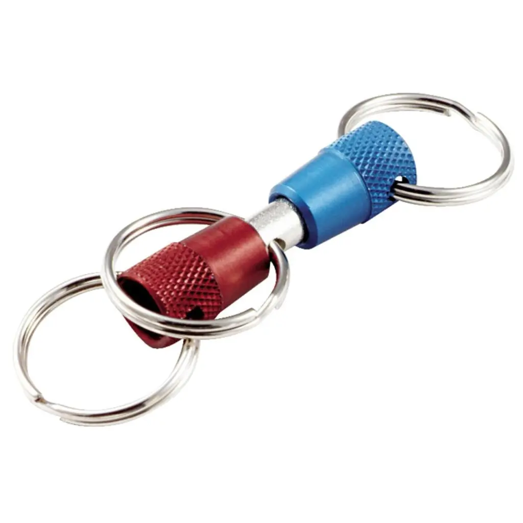 Lucky Line Steel 7/8 Inch 3-Way Pull-Apart Key Chain - Heavy Duty Keyring