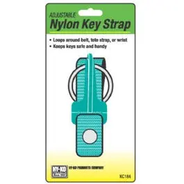 Adjustable Nylon Key Strap Secure Key Organization Hy-Ko