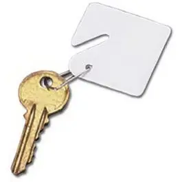 Cabinet Blank Key Tags White 15-Pack Organizing and Labeling Keys Hy-Ko