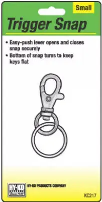 Hy-ko Products Company Small Trigger Snap Split Ring Keychain Accessory