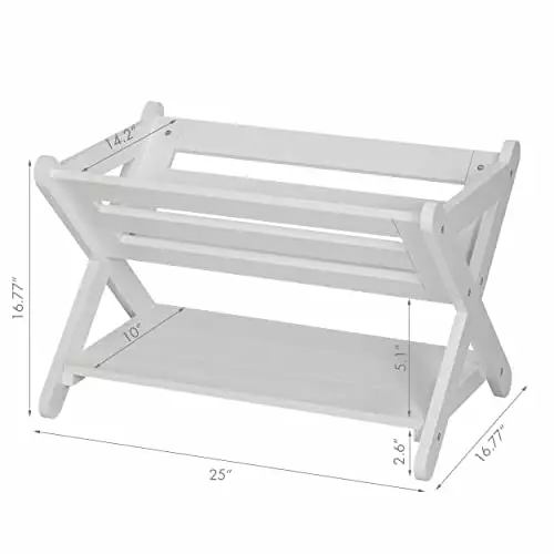 UTEX Kids Book Caddy Shelf Kids Bookcase Storage Shelf Kids Book Storage Organizer Toddlers Kids White ShunShengXi