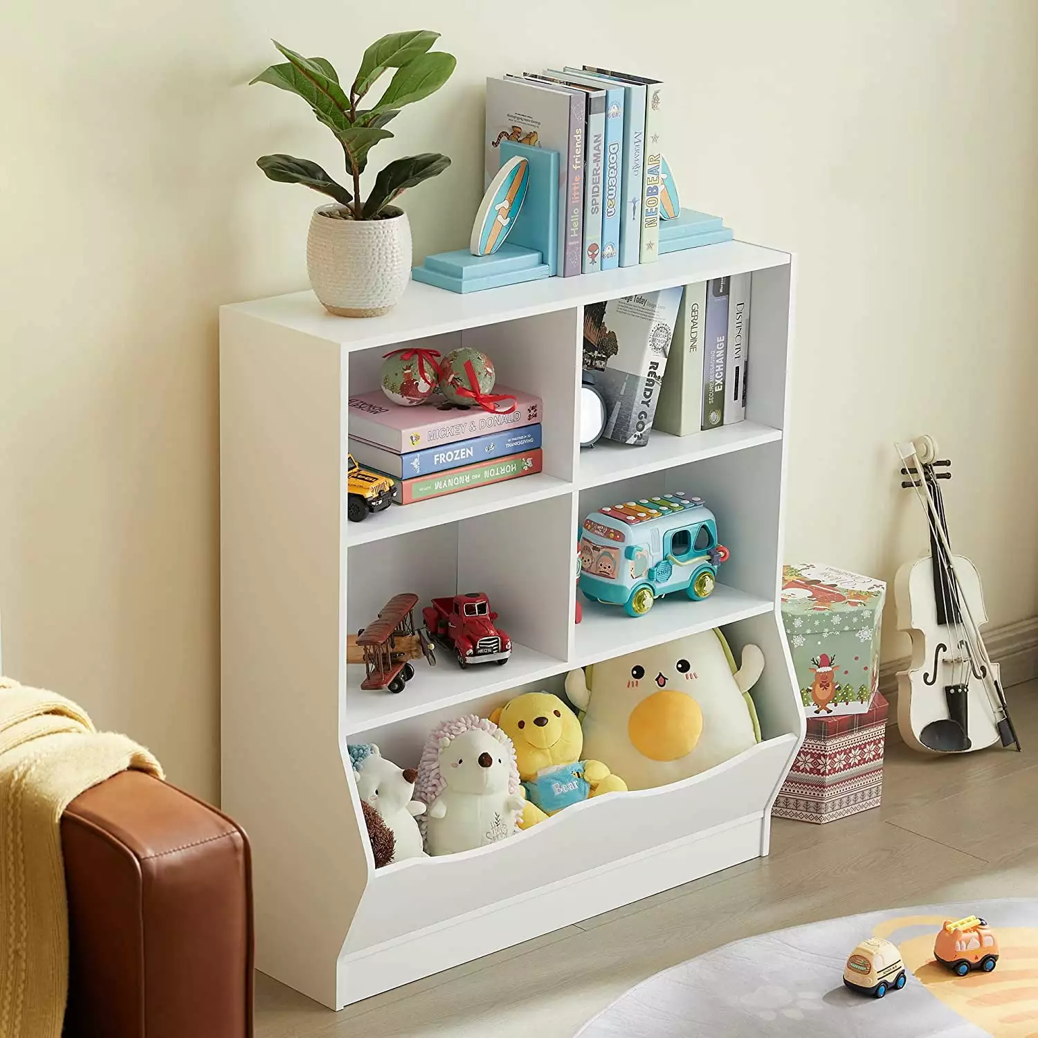 Toy Organizers and Storage Kids Bookshelf and Bookcase Playroom Bedroom Reading Nook Toddler's Room Nursery SSH
