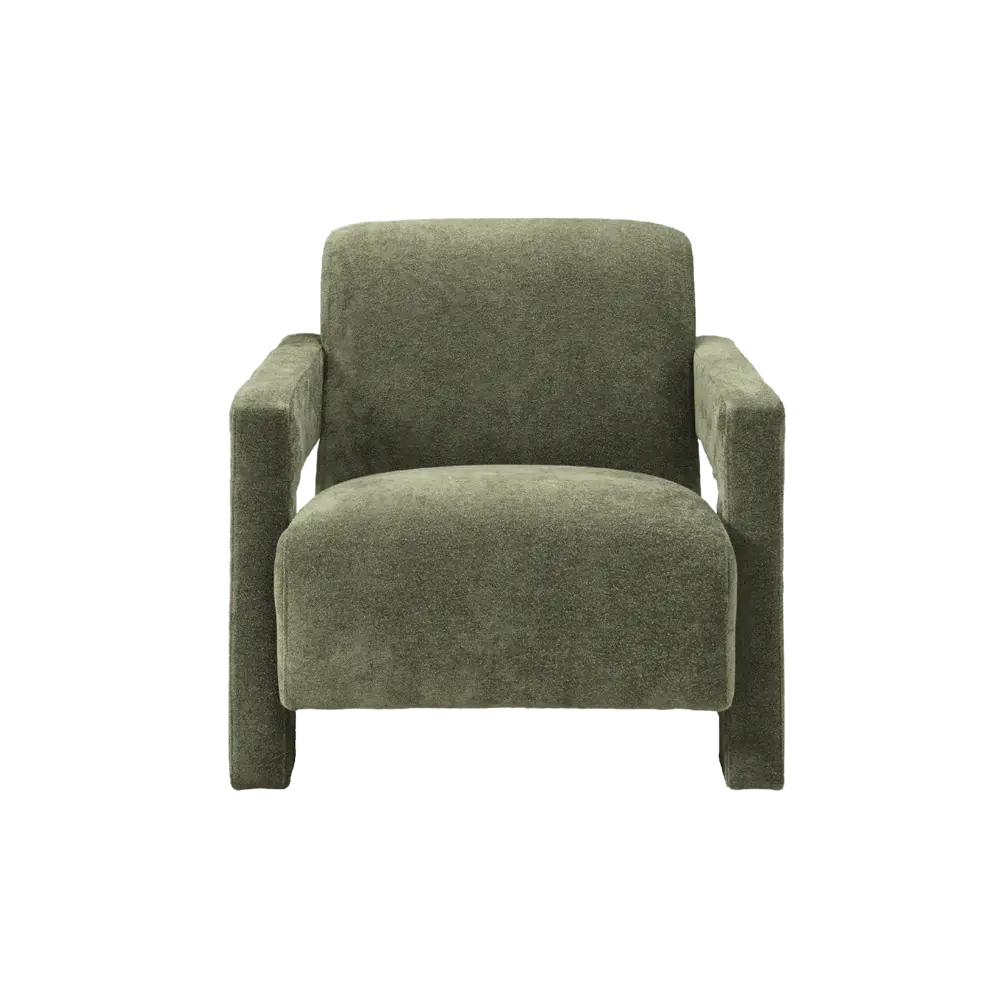 Apex Angular Armchair (Crib 5) - Supple Weave Olive