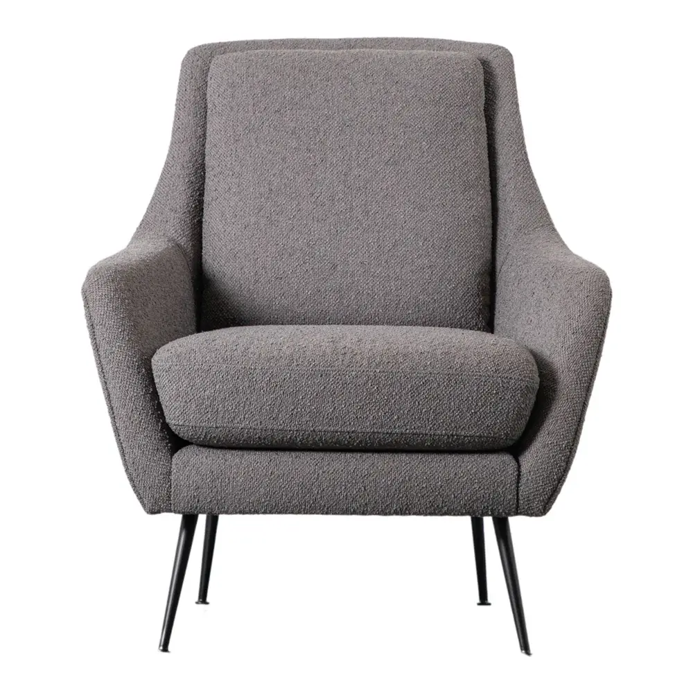 Cameron Armchair - Dark Grey Flax