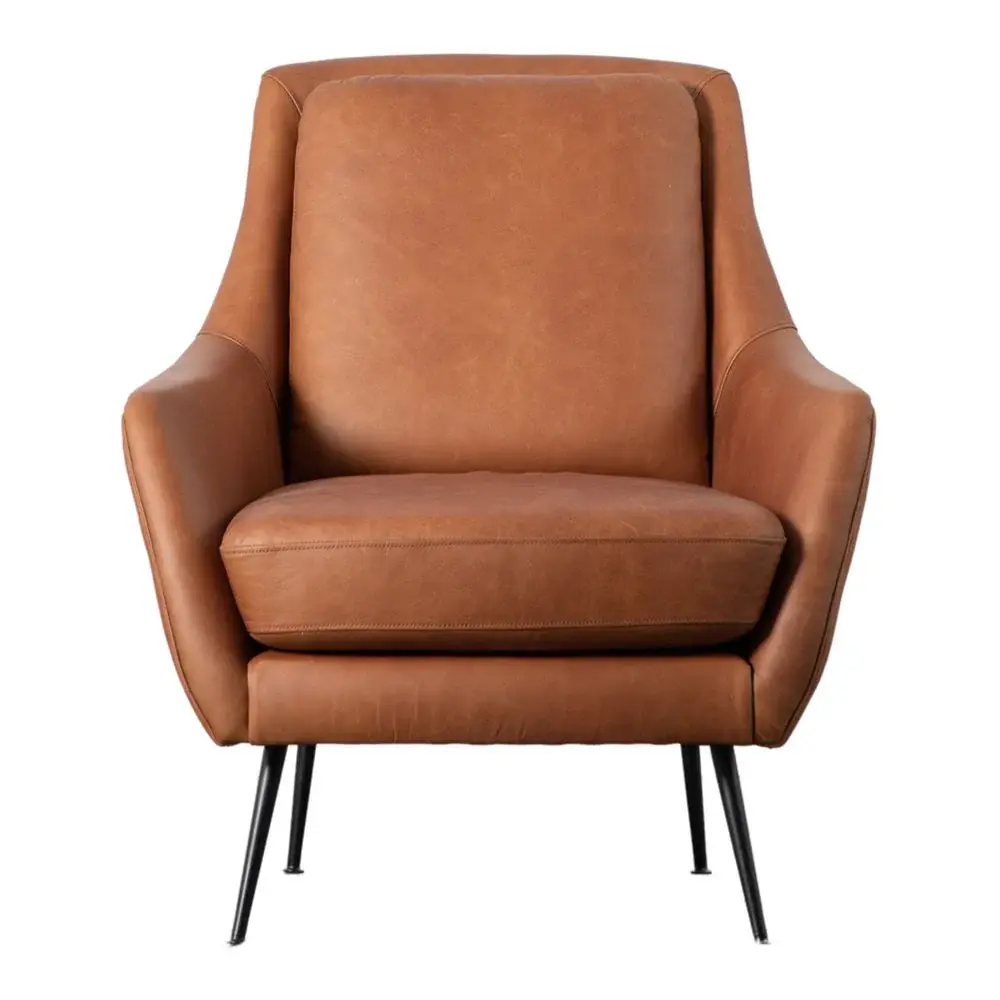 Cameron Leather Armchair Taupe