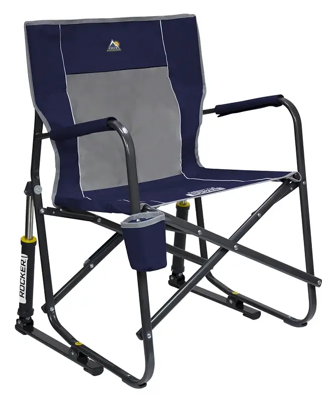 GCI Outdoor 37060 Freestyle Rocker Chair, 25 OAW, 24 OAD, 34.8 OAH, Fabric/Plastic/Steel, Indigo Navy
