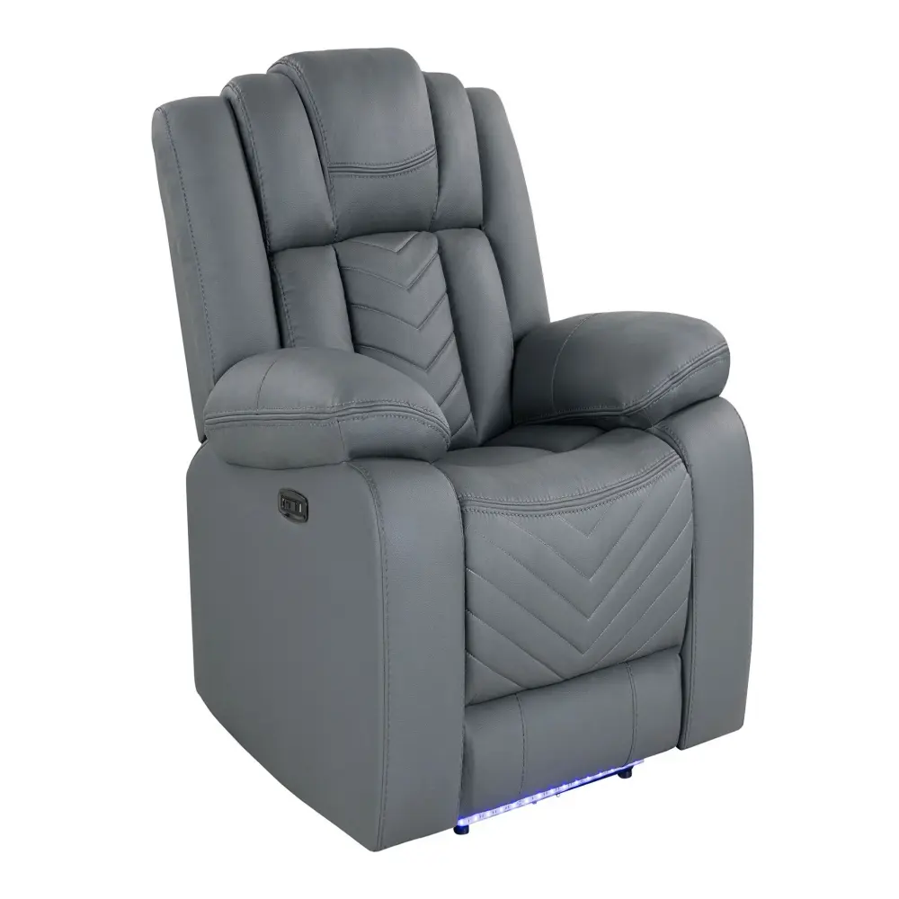Raize - Power Recliner LED Functionality - Pewter