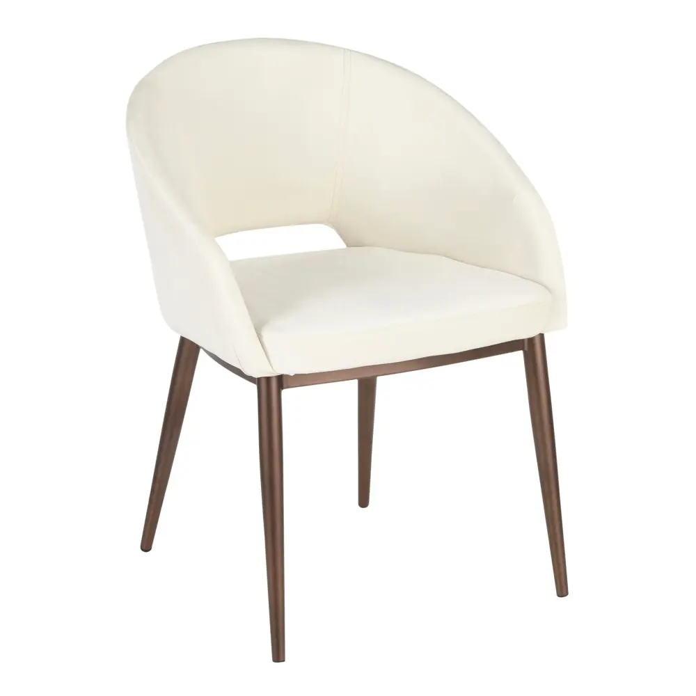 Renee - Contemporary Chair - Cream / Penny