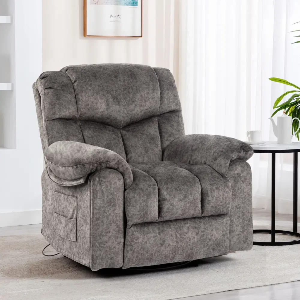 Swivel And Rocking Recliner Chair Massage And Heating