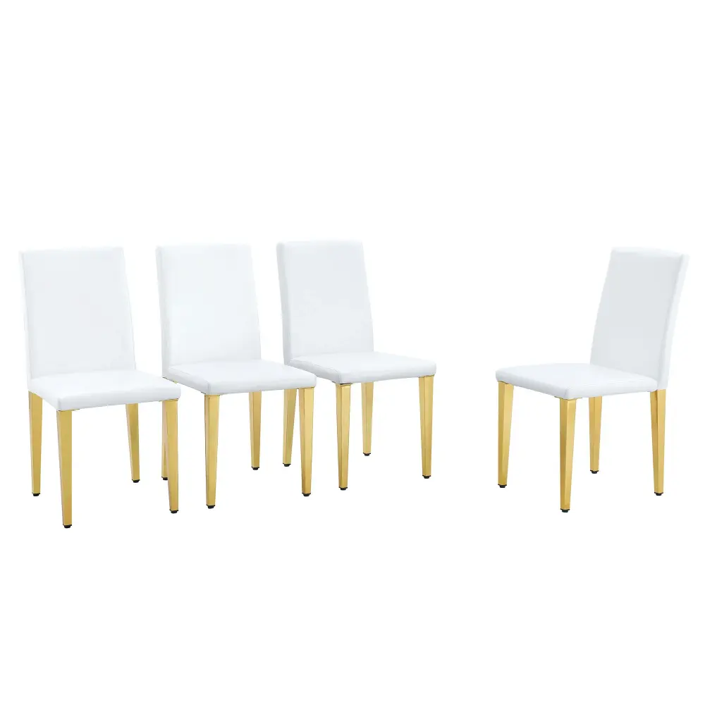 Elegant Upholstered Chairs Steel Legs