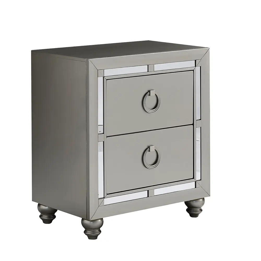 Chloe - Nightstand - Gemstone Chrome