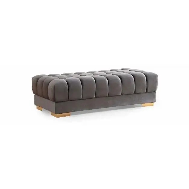 Diamond Modern Furniture NV Ariana Fabric Ottoman ARIANAGRAY-OTT