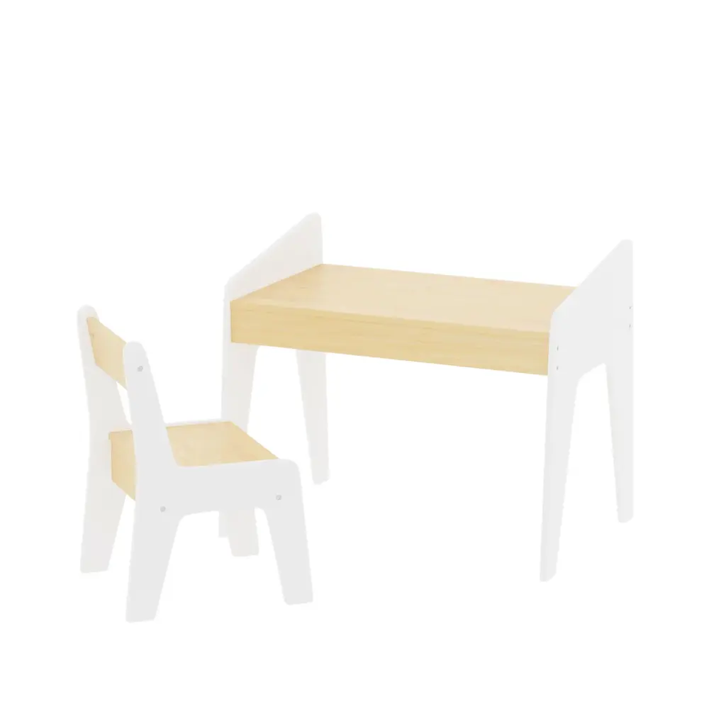 Table Set 1 Chair, Children Study Table Ages 2 - 8 - Pearl