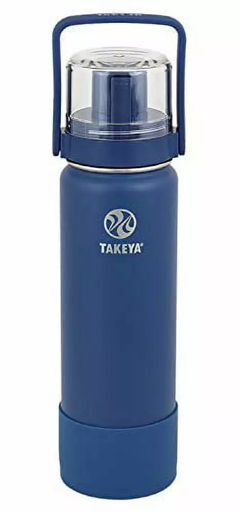 Takeya Frask Go Cup 700ml Dark Blue Vacuum Insulated Water Bottle Cup Kids School