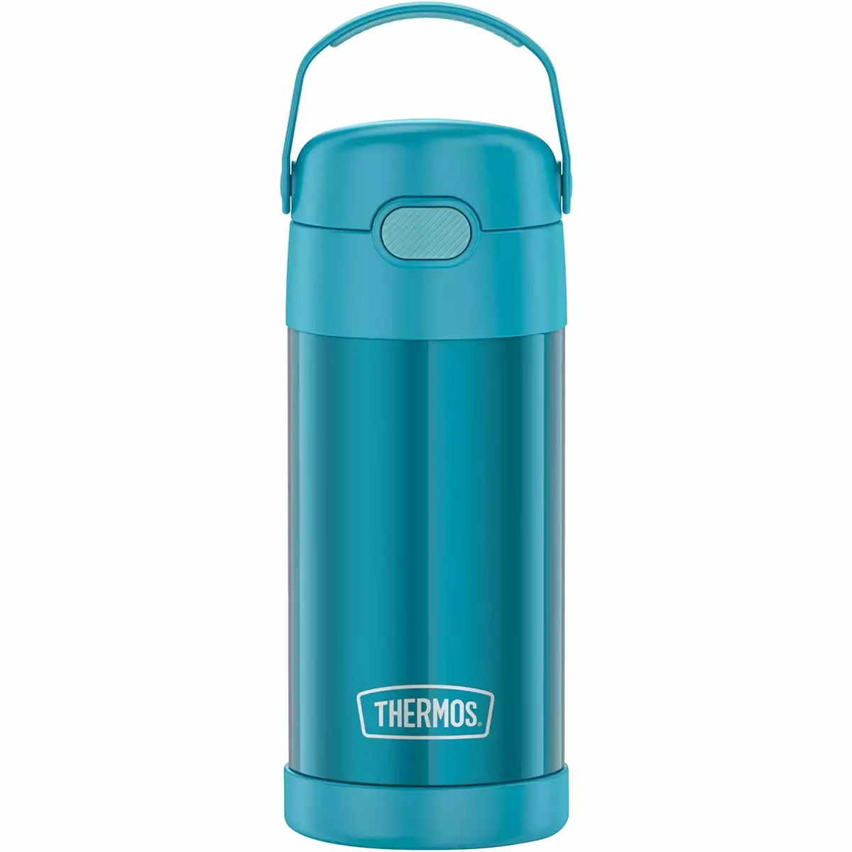 THERMOS FUNTAINER 12 Ounce Stainless Steel Vacuum Insulated Kids Straw Bottle Teal