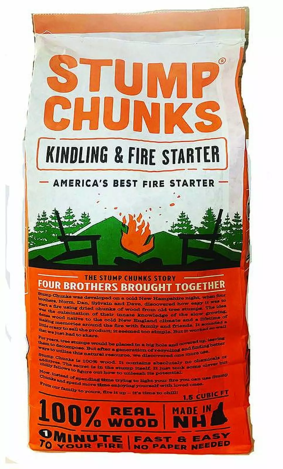 Stump Chunks LLC SC15 1.5 Cubic Ft Kindling Fire Starter