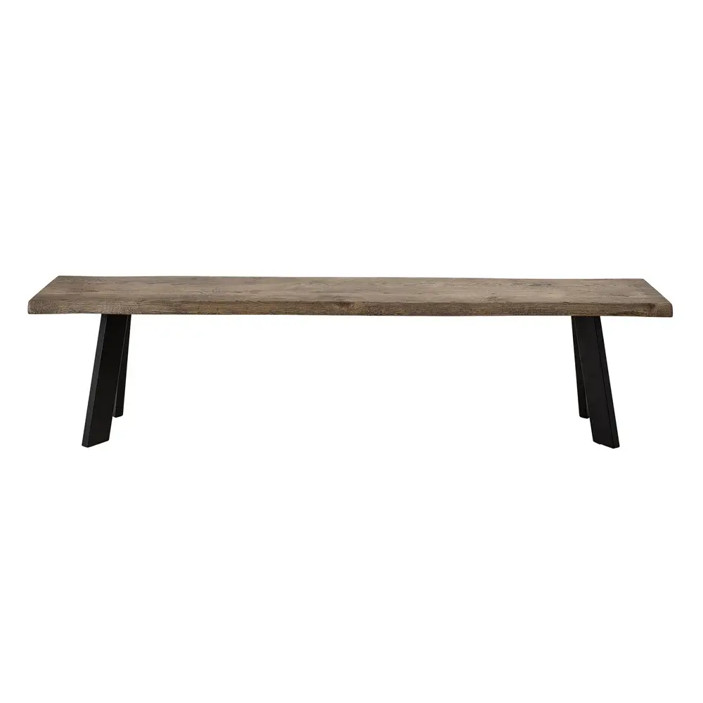 Solid Wood Raw Bench - Chocolate