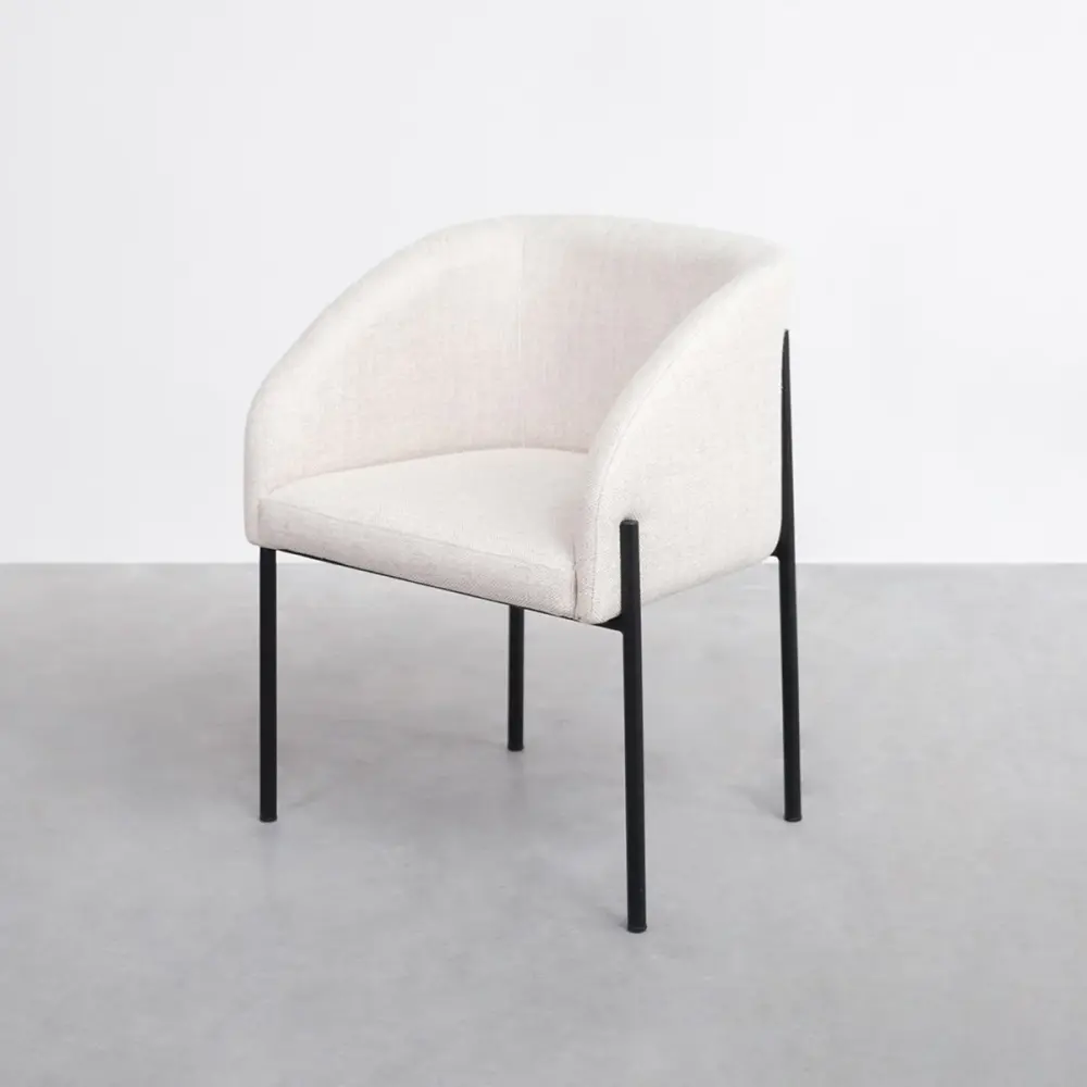 Dining room chair - Royan - Gray/Beige (Model Harvest)