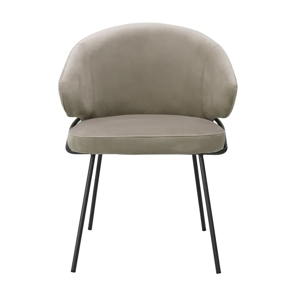 Kinley Dining Chair - Savona Greige Velour