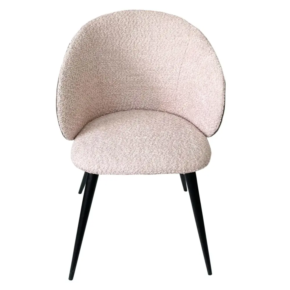 Modrest Marnie - Contemporary Charcoal + Cream Dining Chair