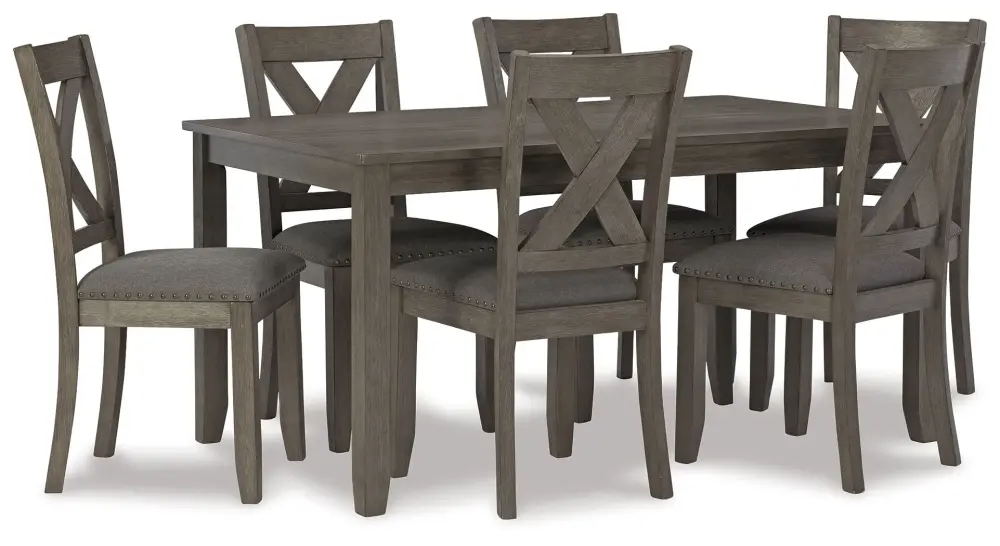 Caitbrook - RECT DRM Table Set (Set 7) - Pewter