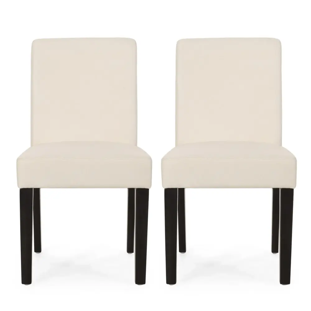 Contemporary Dining Chair Upholstered Seating And Tapered Legs - 6 Seater
