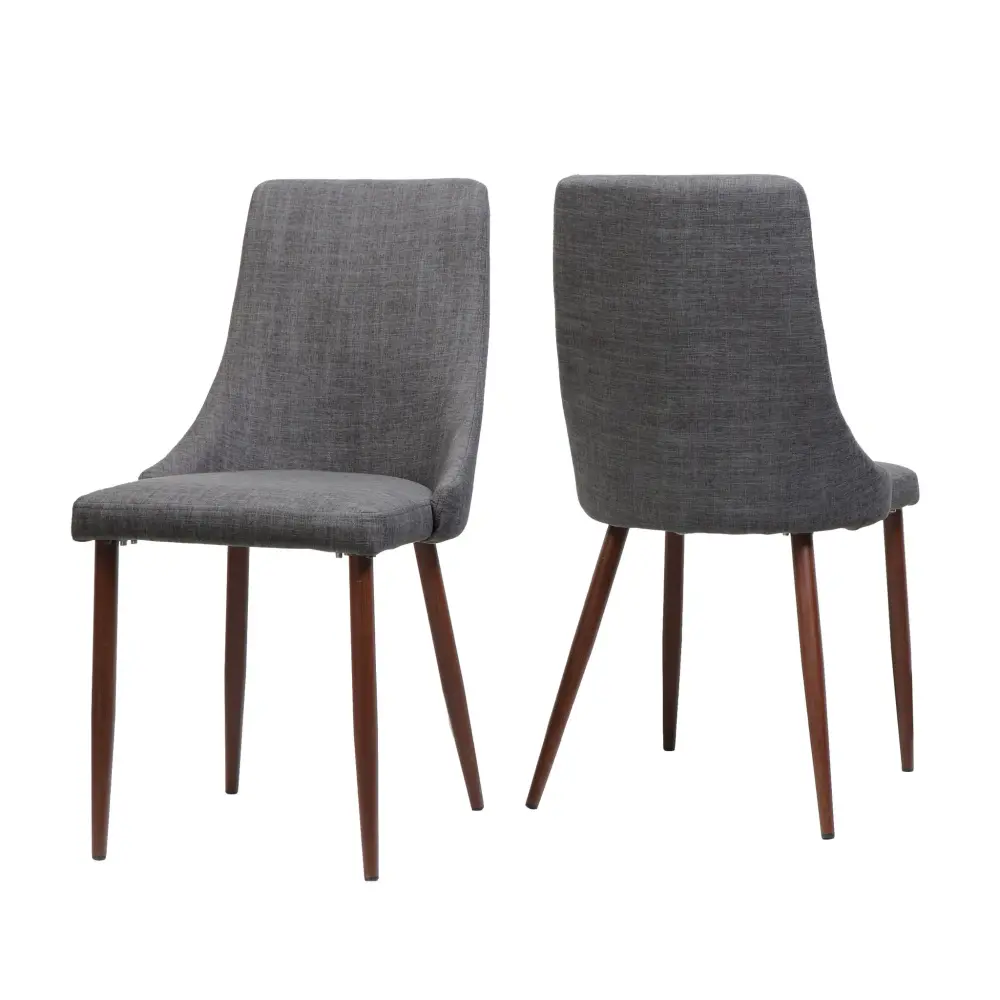 Mid Century Present-day Fabric Armless Dining Chair