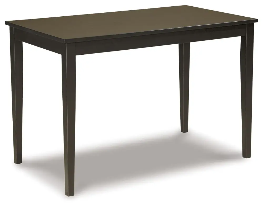 Solid Wood Kimonte - Rectangular Dining Room Table - Shadowy Brown