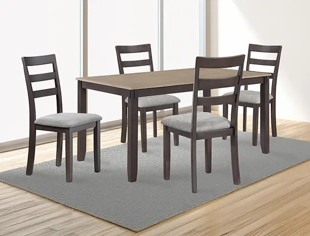 Eranson 5Pk Dinette Place Light Brown
